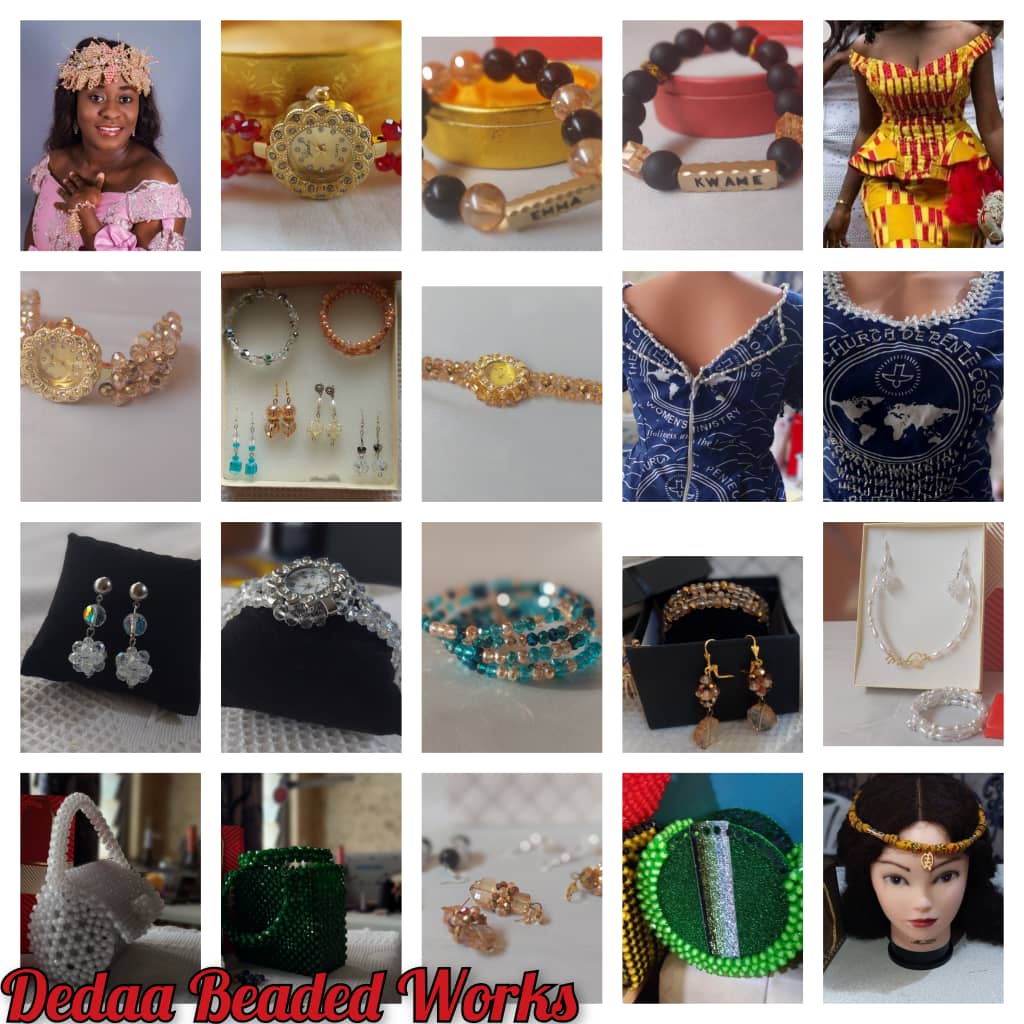 beaded works on cloths